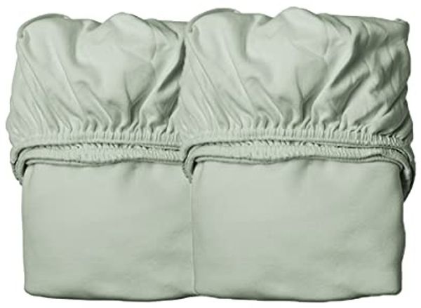 Leander Organic Spannbettlaken Cappuccino 60x120 cm Grün