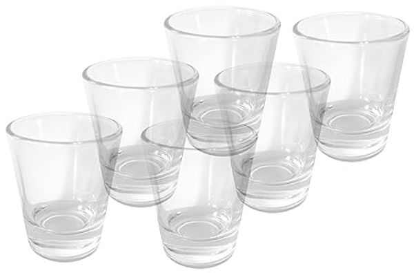 Provance Schnapsglas 6 Stück Schnapsglas Shot Kurzer Shotgläser Tequila 2cl 4cl 20ml 40ml, 6-tlg, Glas