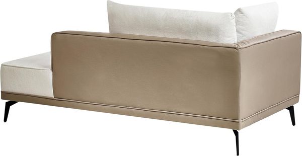 Ecksofa Stoff cremeweiß linksseitig modular MYKEN Bild 8