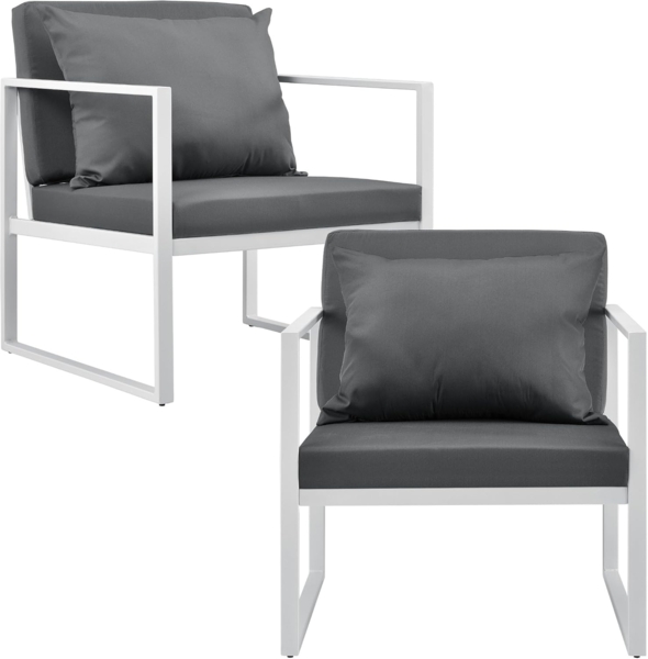 Gartenmöbelset Lerum 4-tlg. Weiß casa. pro Bild 3