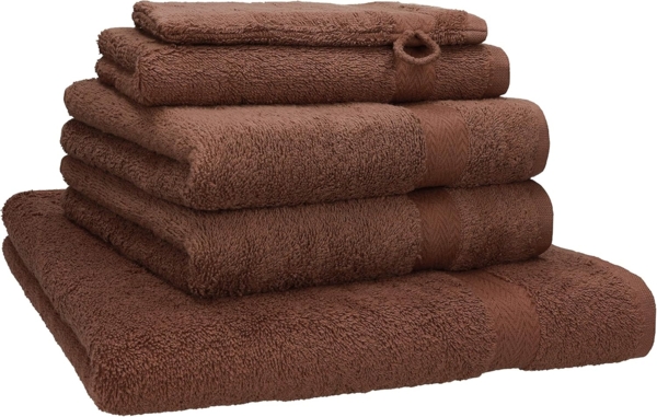 Betz Handtuch Set 5-TLG. Premium 1 Duschtuch 2 Handtücher 1 Gästetuch 1 Waschhandschuh, 100% Baumwolle