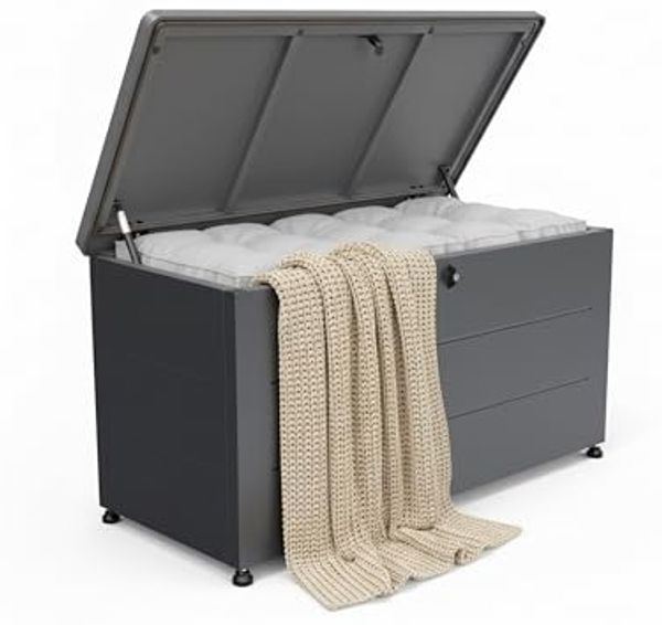 Relaxdays Gartenbox Sitzpolster