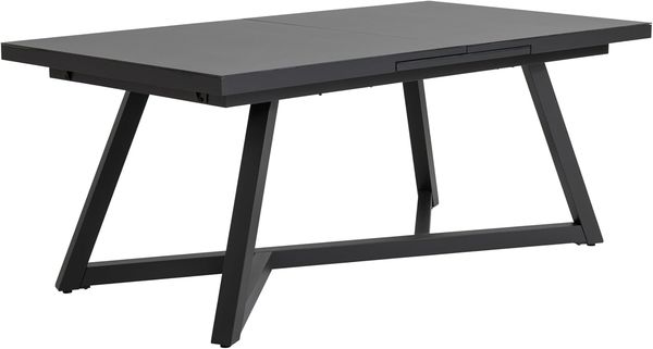 Dehner Gartentisch Ausziehtisch Monaco, 8 Sitzplätze. 190/250 x 100 x 77 cm, Aluminium, edler Dining-Tisch, langlebiges Alu-Gestell mit Glasplatte