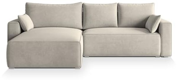 Masseno Ecksofa FORIL mit Schlaffunktion L-Form, Sofa mit Bettkasten