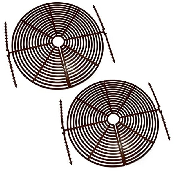 HAC24 Blumentopf Blumentopfgitter Kunststoff Blumentopfschutz Schutzgitter (Set, 2 St, Ø 30 cm), Schutz Haustiere Kinder Pflanzen