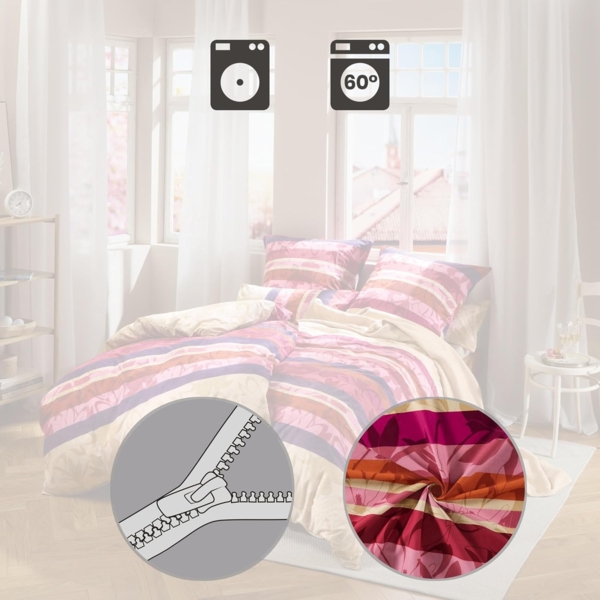 REDBEST Bettwäsche Bettwäsche, Jersey, Single-Jersey Streifen Bild 5