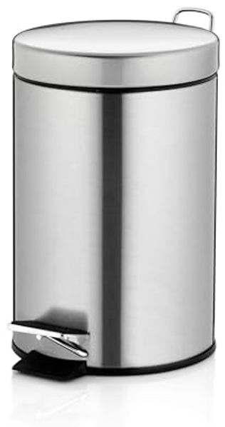 Kela 21888, Kosmetikeimer Impronta, Silent-Close-System, Edelstahl, 3 Liter, Matt