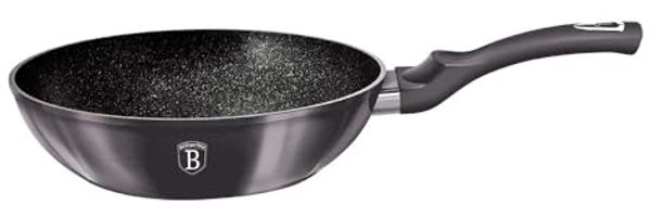 Berlinger Haus Berlinger Haus Granit-Wok-Pfanne 28 cm Metallic Line Carbon Pro BH6900