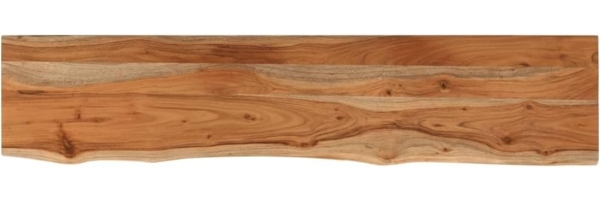 vidaXL Baumkante ohne Halterungen, Massivholz Akazie natur, 140 x 30 x 3,8 cm