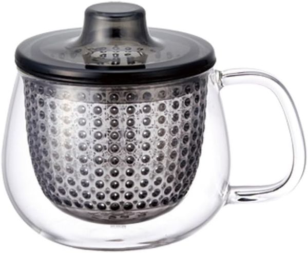Secret de Gourmet KINTO - UNITEA Teetasse mit Aufguss-Sieb 350 ml grau