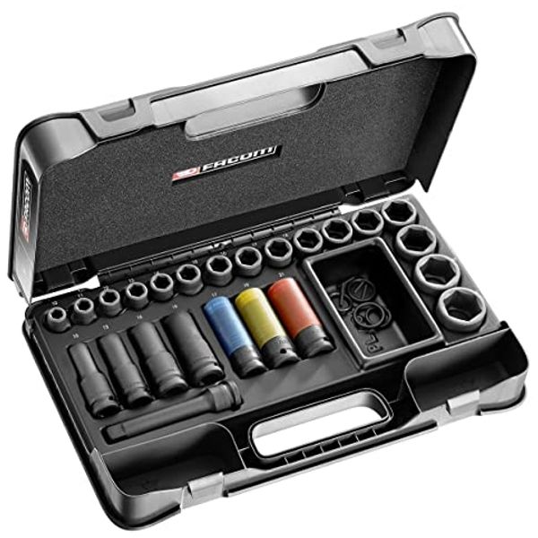 Facom IMPACT-Steckschluessel 1/2Z, Set 27-tl