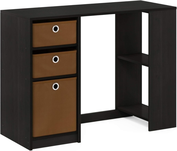 Furinno JAYA Moderner Computerschreibtisch, Schreibtisch, PC-Tisch, Espresso, 100. 1 (B) x 74. 4 (H) x 39. 9 (T) cm Bild 9