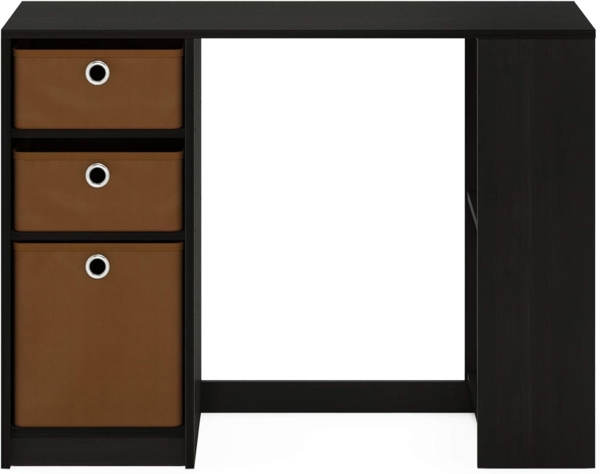 Furinno JAYA Moderner Computerschreibtisch, Schreibtisch, PC-Tisch, Espresso, 100. 1 (B) x 74. 4 (H) x 39. 9 (T) cm Bild 8