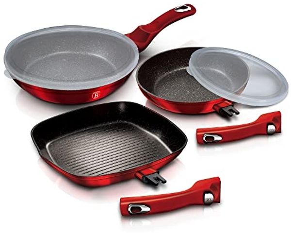 Berlinger Haus Berlinger Haus Set mit 3 Granitpfannen Metallic Line BH6796