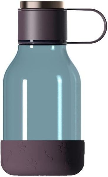 ASOBU Trinkflasche Dog Bowl Lite Flasche mit Hundenapf burgunderrot, 1,5 l