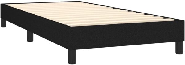 vidaXL Boxspringbett mit Matratze & LED Schwarz 90x200 cm Stoff 3133287 Bild 5