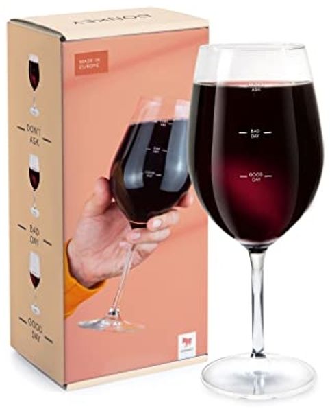 Donkey Products Glas Of Moods, Weinglas mit Aufdruck, Wein Glas, Weißweinglas, Rotweinglas, 540 ml, 210810