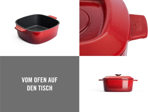 Woll Iron Kasserolle 24x24 cm Rot Bild 2