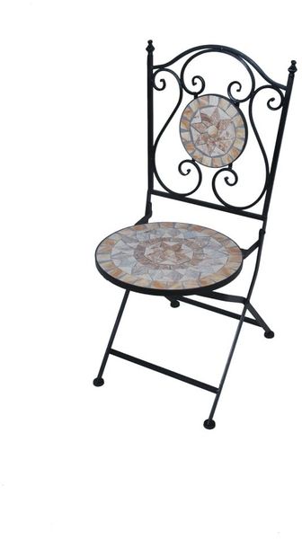 TrendLine Gartenstuhl Provence Mosaik Gartenmöbel Balkonstuhl Oriental