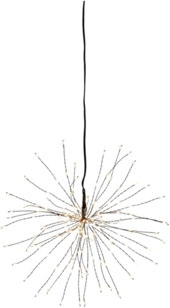 Star 3D-LED-Hängestern 'Firework', schwarz,