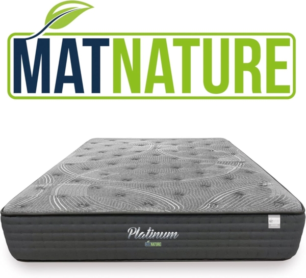 Matnature Platinum Taschenfederkernmatratze mit Memory-Schaum, atmungsaktiv, rutschfest, Anti-Milben, Höhe 30 cm, 90x200 cm Bild 4