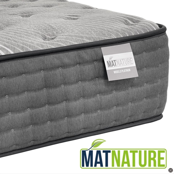 Matnature Platinum Taschenfederkernmatratze mit Memory-Schaum, atmungsaktiv, rutschfest, Anti-Milben, Höhe 30 cm, 90x200 cm Bild 5