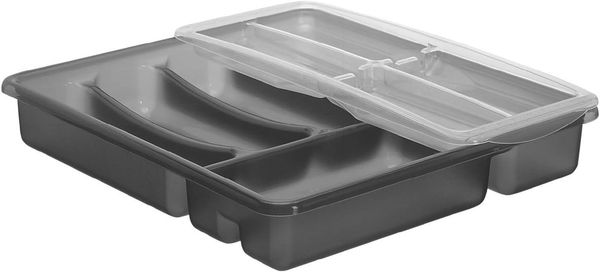 ROTHO Besteckkasten 6 Fächer Topglide BASIC - anthrazit.