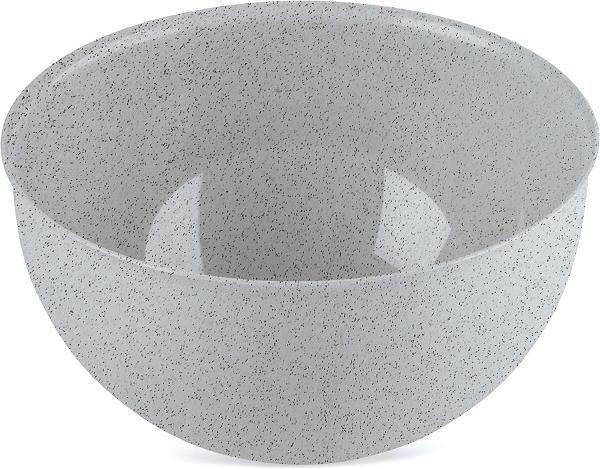 Koziol Palsby M Schüssel, Schale, Schälchen, Salatschüssel, Obstschale, Kunststoff, Organic Grey, 2 L, 3805670