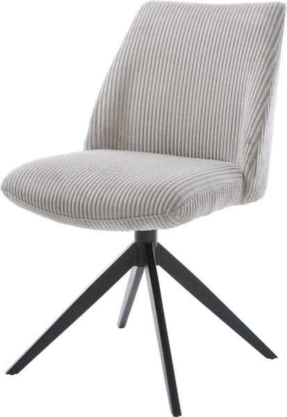 Drehstuhl Elso-Flex Cord Silbergrau Kreuzgestell breit Schwarz 360° drehbar Taschenfederkern