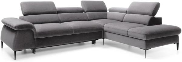 Designer Sofa Vela mit Schlaffunktion Anthrazit Rechts