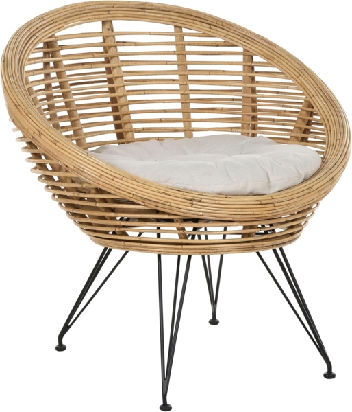 Gartenstuhl MARATEA Rattan Natürlich