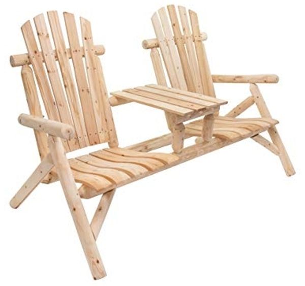 »Timber« Holzbank aus FSC® 100% Tannenholz – stabile 2-Sitzer-Bank
