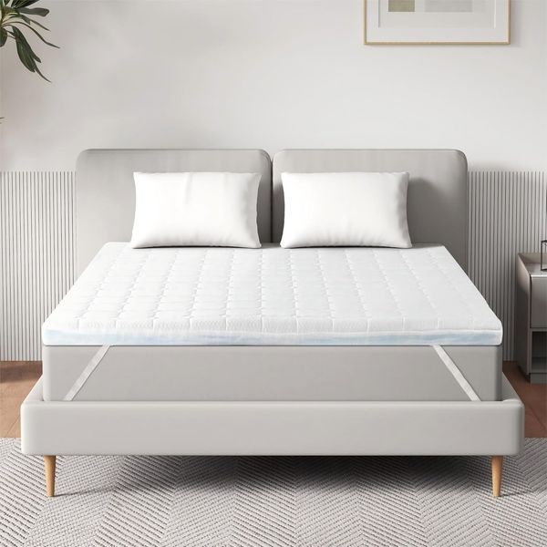 EGO HOME Matratzentopper 140x200 cm, 7 Zonen Matratze Topper mit Schaumstoff, Öko-TEX Zertifiziert, 140x200 cm Matratzenauflage für Boxspringbett Bett Schlafsofa