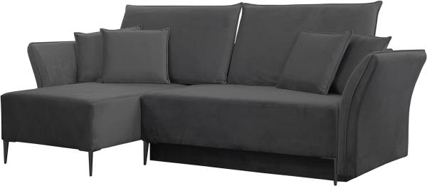 Ecksofa Mokoli (Farbe: Tiffany 19, Füße: Schwarz)