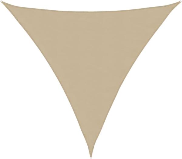 vidaXL Sonnensegel Oxford-Gewebe Dreieckig 5 x 5 x 5 m Beige 42296