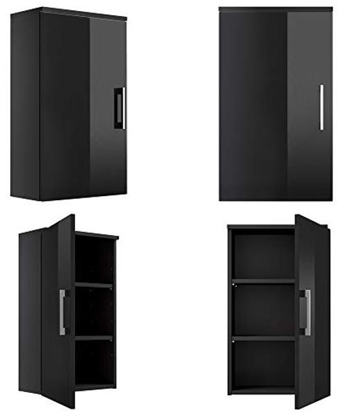 Hängeschrank RIMAO-100 Hochglanz anthrazit, B x H x T ca.:40 x 68 x 20 cm
