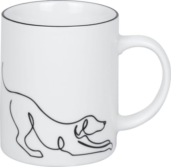 KÖNITZ 1110023017 Becher Hommage à Picasso - Le Chien (Der Hund) 300 ml aus Porzellan