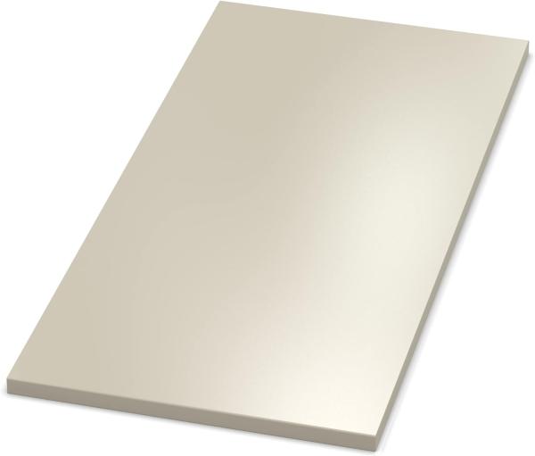 AUPROTEC Tischplatte 19mm Kaschmirgrau 1200x500 mm Holzplatte Dekor Spanplatte mit Umleimer ABS Kante Auswahl: 120x50 cm
