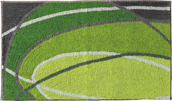 REDBEST Badematte Badematte "Lynn", Höhe 20 mm, eckig, Grafik