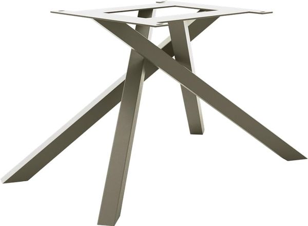 Kreuzgestell Rechteck Metall Effektfinish Titan für Ausziehtische von 180-300 cm
