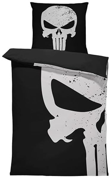 One Home Bettwäsche Skull, Mikrofaser, 2 teilig, Totenkopf Muster