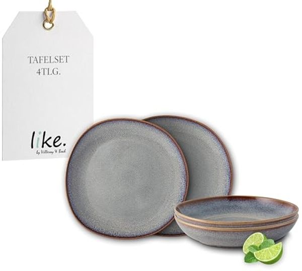 like. by Villeroy & Boch Lave beige Tafel-Set 4-teilig