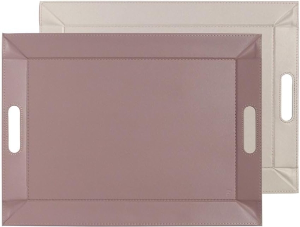 Freeform Duo Wende-Tablett 45x35 cm Altrosa / Stein