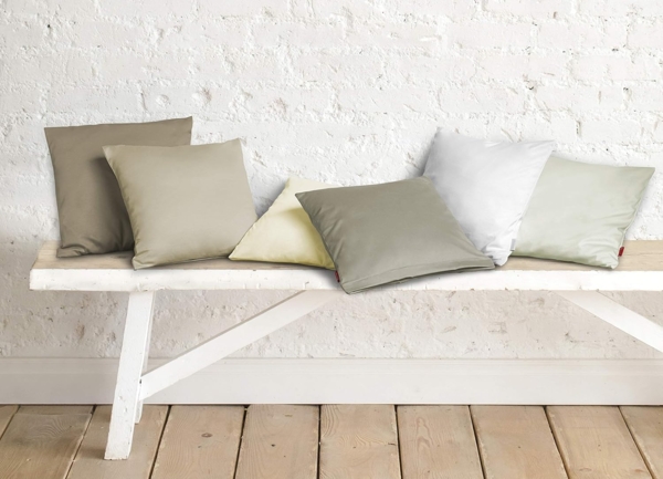 Fleuresse Interlock-Jersey-Kissenbezug uni colours, Farbe creme 2610, Größe 40x15 cm, Bild 2