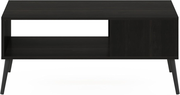 Furinno Mid Century Style Coffee Table with Wood Legs, Engineered, Espresso, 50. 01 (D) x 100 (W) x 45. 01 (H) cm Bild 6