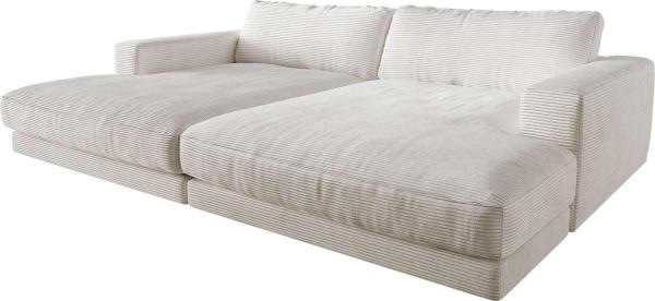 Big-Sofa Cubico 290x170 cm Cord Beige