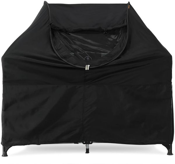 DERYAN Protector Nachtabdeckung für Campingbett Schwarz 437045