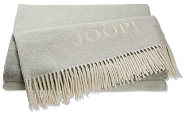 Joop Tagesdecke Kuscheldecke 130x180 cm Franse FINE-DF Silber-Natur