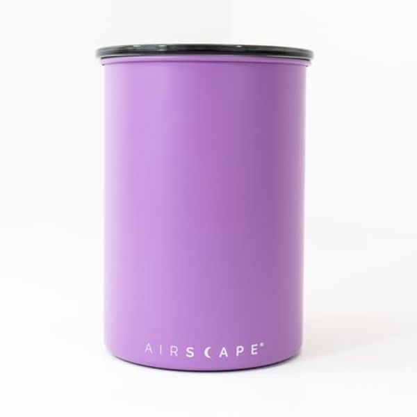 Airscape Edelstahl Kaffeedose Vorratsdose luftdicht 1893ml lavendel matt AS3007