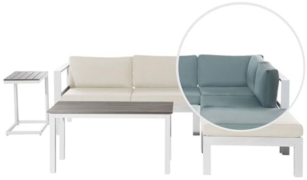 Lounge Set Aluminium Beige-Grün MESSINA